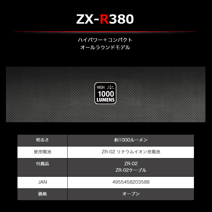 キャンペーン商品限定・専用ケース付き】冨士灯器 ゼクサス LEDヘッドライト ZX-R380 (充電タイプ) 2022年モデル/(5)  :4955458203588:つり具のマルニシYahoo!ショップ - 通販 - Yahoo!ショッピング