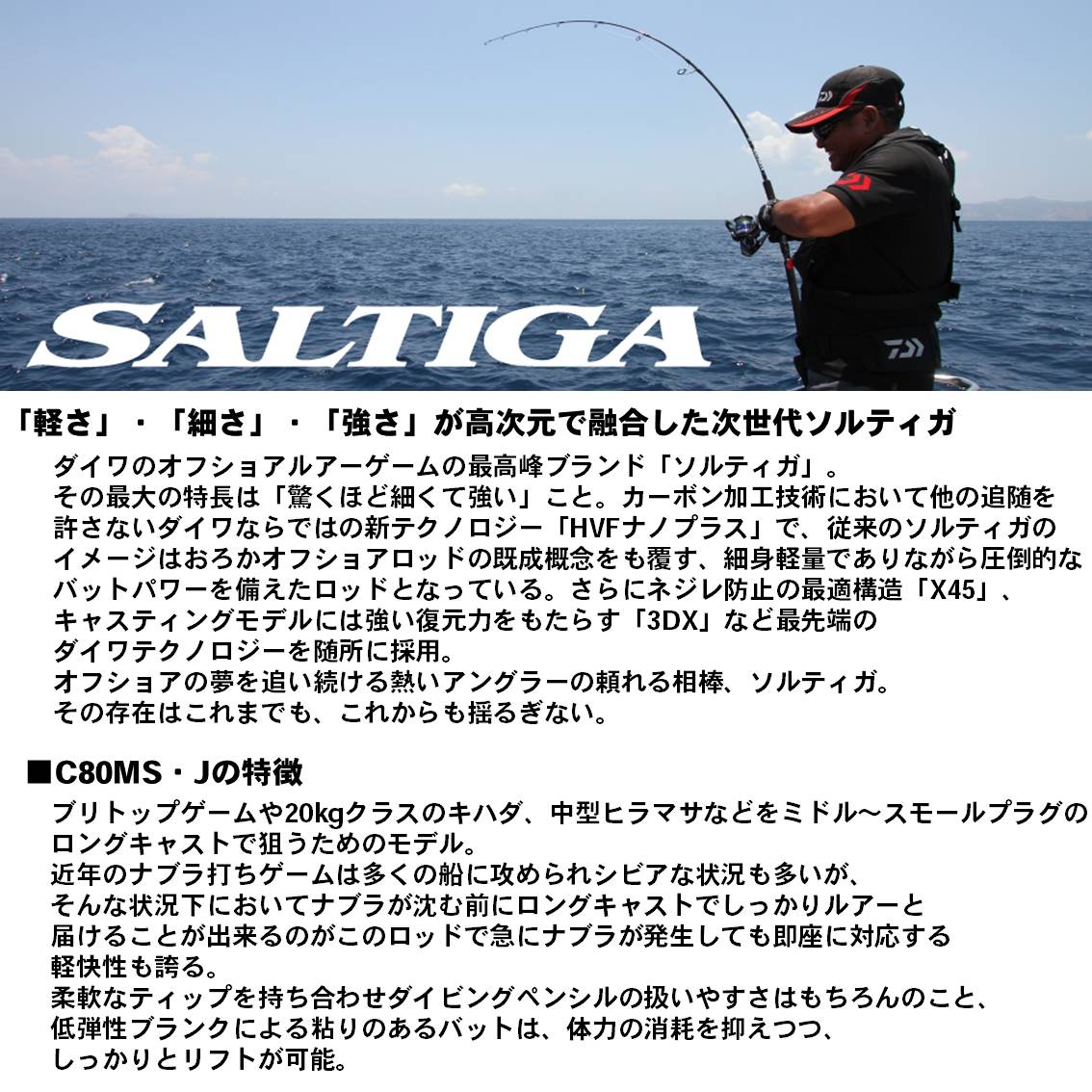 DAIWA（ダイワ） 【アウトレット商品】ダイワ ソルティガ C80MS・J