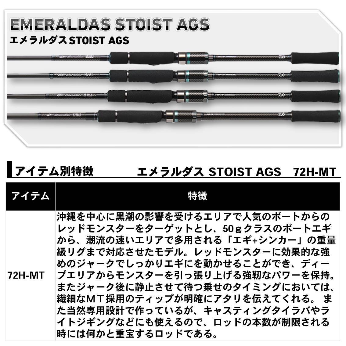 ダイワ エメラルダス AGS 70MH-SMT BOAT / ボートエギングロッド