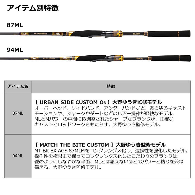 【受け渡し決まりました】ダイワ　旧モアザンブランジーノ　87LML URBAN SIDE CUSTOM シーバスロッド ダイワ(Daiwa) morethan(モアザン)ブランジーノ 87LML URBAN SIDE