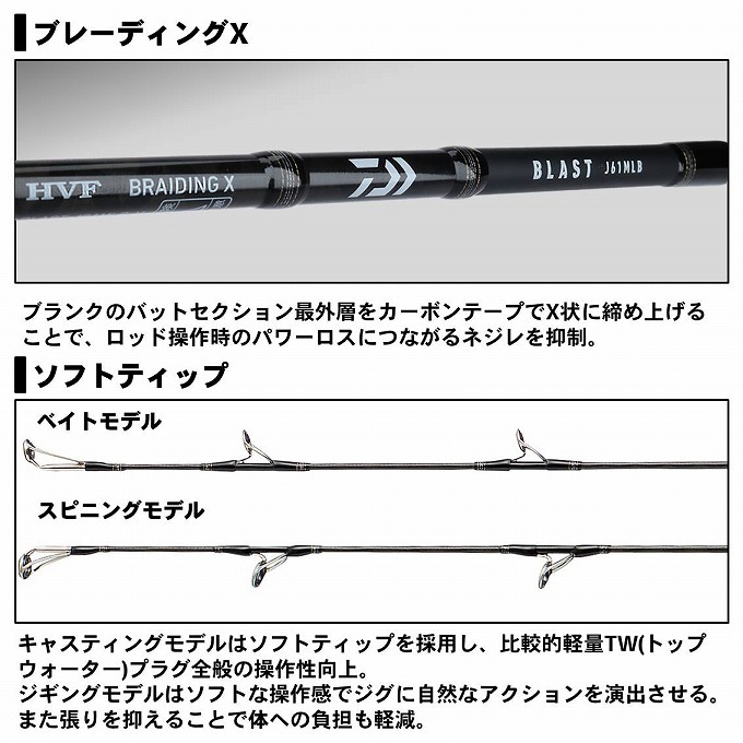 DAIWA（ダイワ） 【取り寄せ商品】 ブラスト J511MHB・V (2020年追加