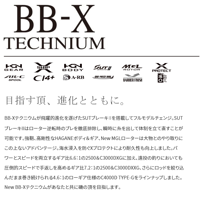 シマノ 21 BB-X テクニウム C3000DXG S L (左ハンドル) /2021年 シマノ 21 BB-X テクニウム C3000DXG S L (左ハンドル) /2021年