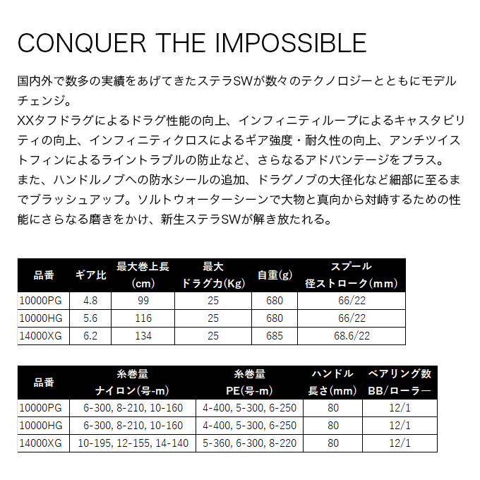 シマノ ステラ SW 10000HG (リール) 価格比較 - 価格.com
