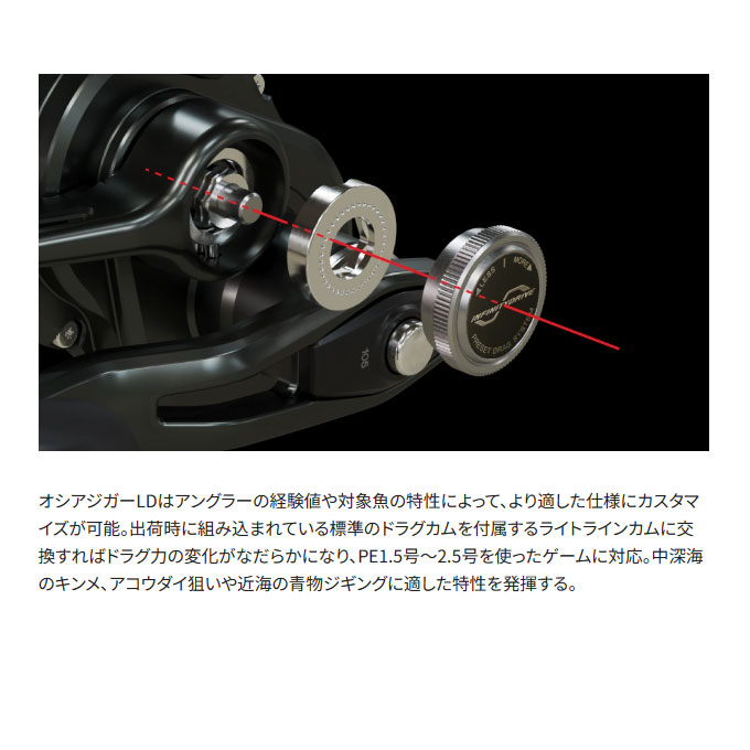 シルバー 1501HG ベイトリール　左巻き 12オシアジガー 1501HG(左ハンドル) ○廃番 オシアジガー | 激安釣具