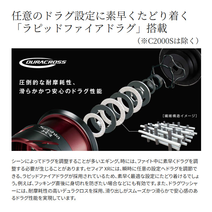 シマノ（SHIMANO） 25 セフィア XR C3000SHG (2025年モデル
