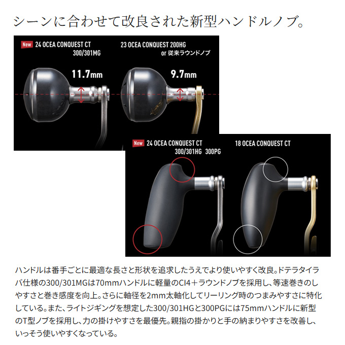 シマノ（SHIMANO） 24 オシアコンクエスト CT 301XG LEFT 左ハンドル