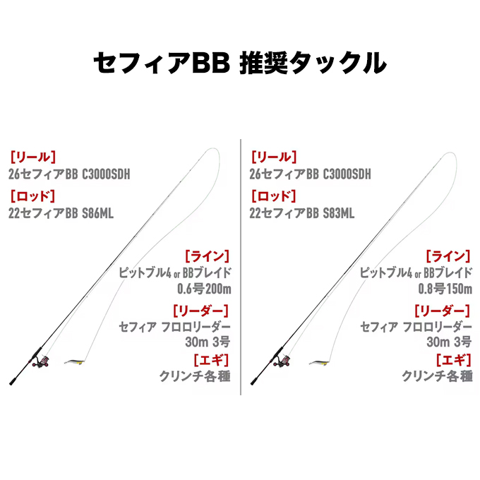 シマノ（SHIMANO） 26 セフィア BB C3000SDHHG (スピニングリール