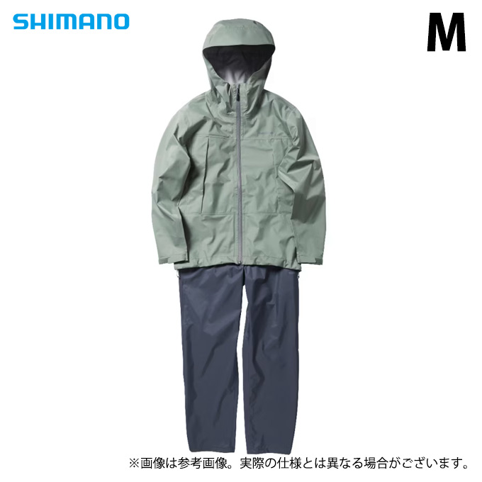 シマノ RA-047X (M/セージグリーン) 3レイヤー レインスーツ シマノ RA-047X (M/セージグリーン) 3レイヤー レインスーツ