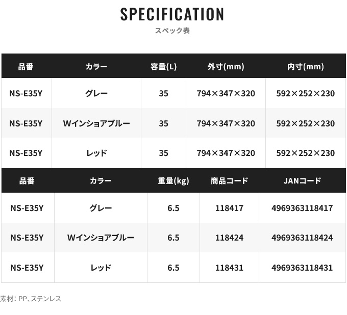 シマノ（SHIMANO） (7)シマノ スペーザ ライト 35L キャスター (NS