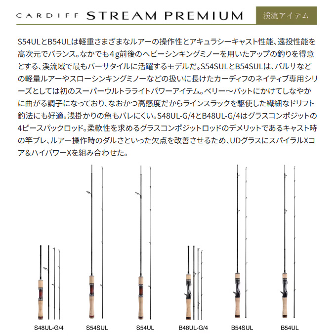 シマノ 24 カーディフ ストリームプレミアム B48UL-G/4 ベイト