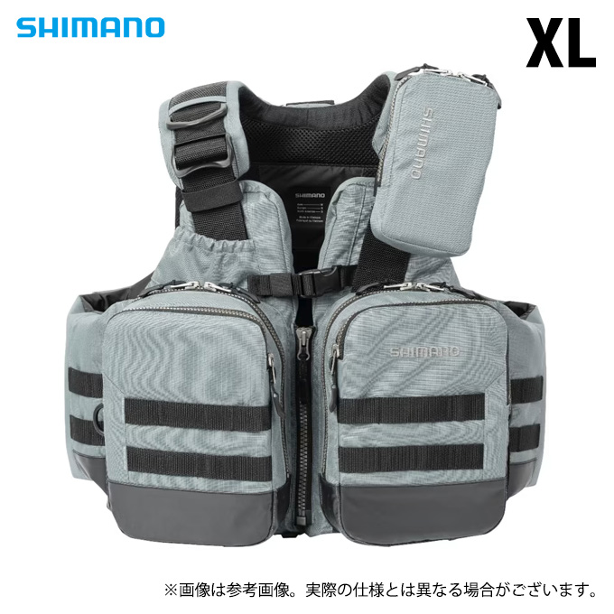 (SHIMANO) アクトゲームベスト VF-274W ストームグレー Mサイズ シマノ（SHIMANO） VF-274W (ストームグレー／XL) アクトゲームベスト