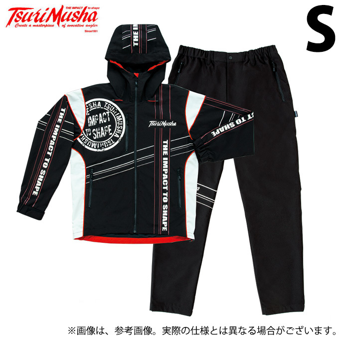 釣武者　コンディショニングスーツ LL ブラック/レッド 釣武者 BWSコンディショニングスーツ (Sサイズ) (フィッシングウェア