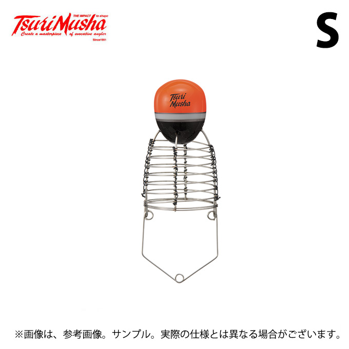 取り寄せ商品】 釣武者 フカセ飛びカゴ urala (S／オレンジ