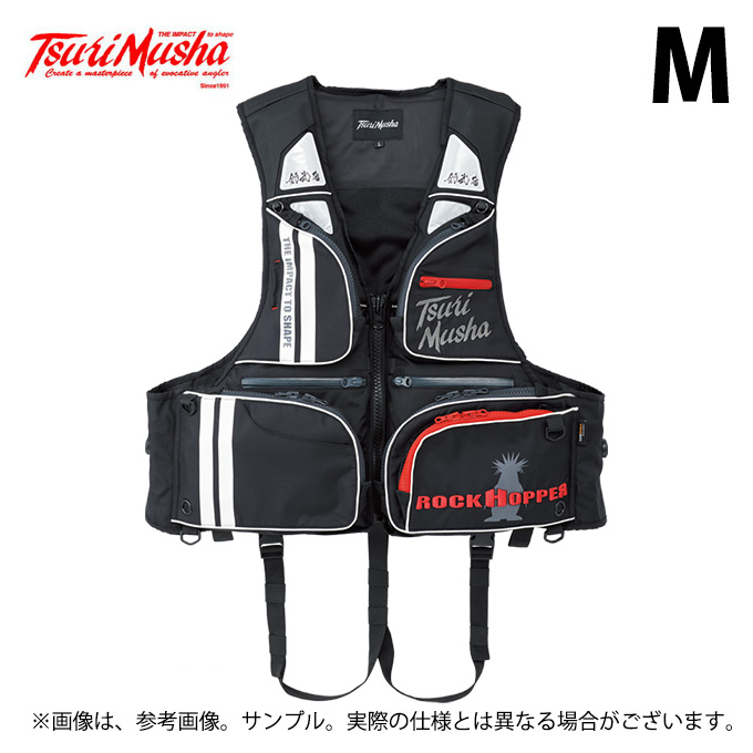 取り寄せ商品】 釣武者 コーデュラダイヤルベスト (レッド／M