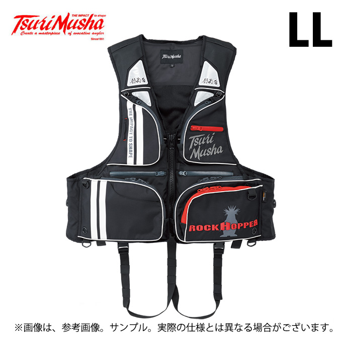 取り寄せ商品】 釣武者 コーデュラダイヤルベスト (レッド／LL