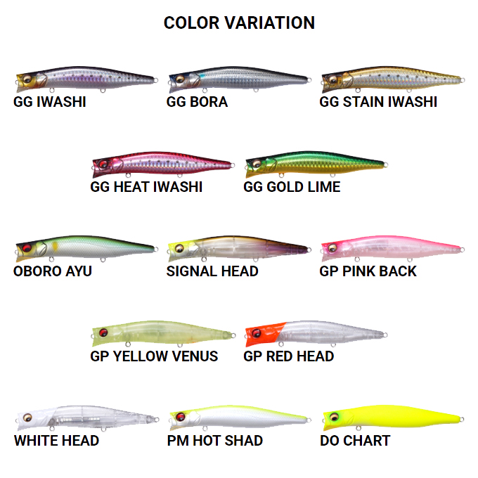 Megabass（メガバス） カゲロウ 124F (シーバスルアー) リップレス