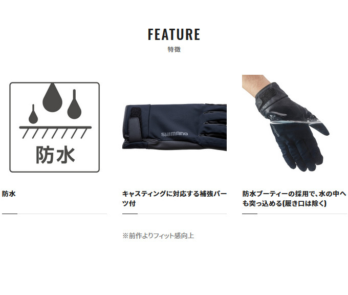 Amazon | シマノ(SHIMANO) 防水グローブ GL-085W ブラック M