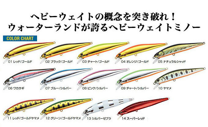 ウォーターランド ジャークソニック 110 シンキング (ミノー/ルアー