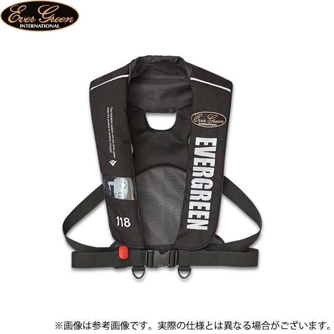 エバーグリーン　インフレータブルジャケット　タイプ５　『モードブラック』　新品 EverGreen 【取り寄せ商品】 エバーグリーン E.G.インフレータブル