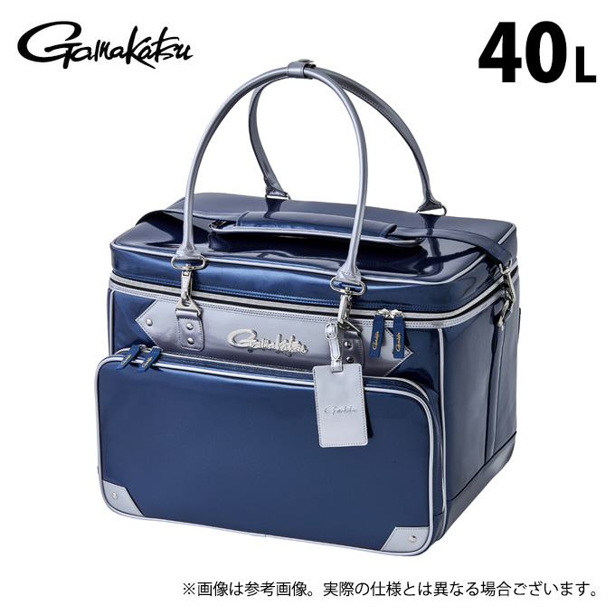 未使用品　がまかつ　ユーティリティバッグ＆座布団セット Gamakatsu 【取り寄せ商品】 がまかつ GB390 (ネイビー／40L