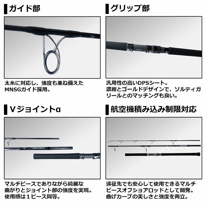 DAIWA（ダイワ） 20 ソルティガ エアポータブル C83-5 スピニング