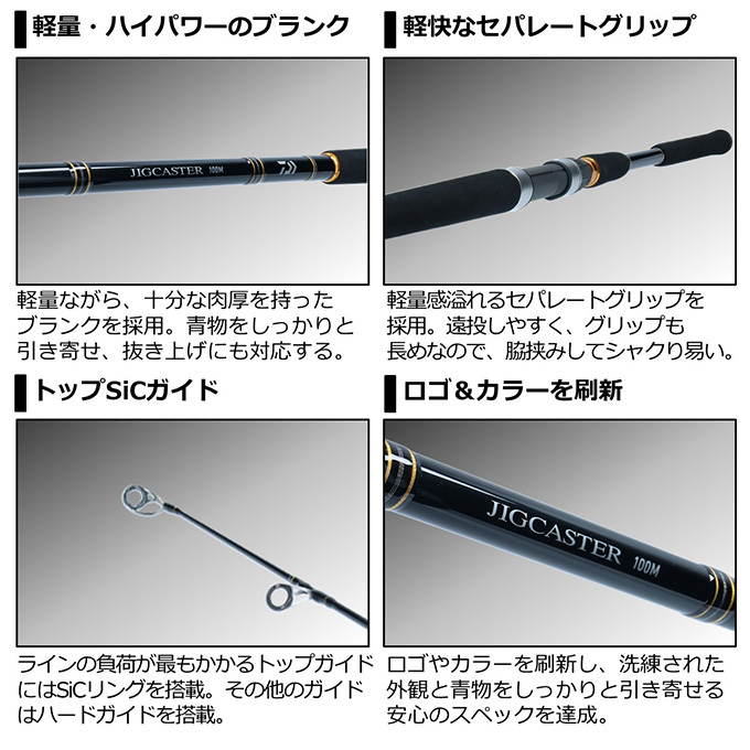DAIWA - 美品　保証書付き　ダイワ 21 ジグキャスター 90M・N (2021年モデル) f-marunishi3_4550133069147