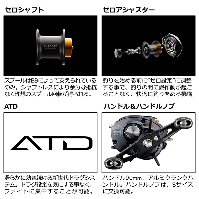 DAIWA（ダイワ） STEEZ (スティーズ) A TW HLC 8.1R (右ハンドル) 2021