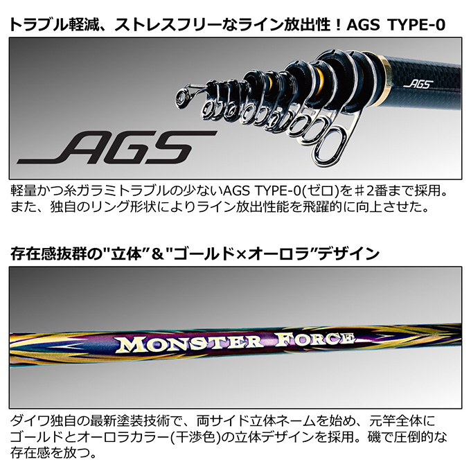 DAIWA（ダイワ） 22 モンスターフォース AGS 口太50 (2022年モデル) 磯