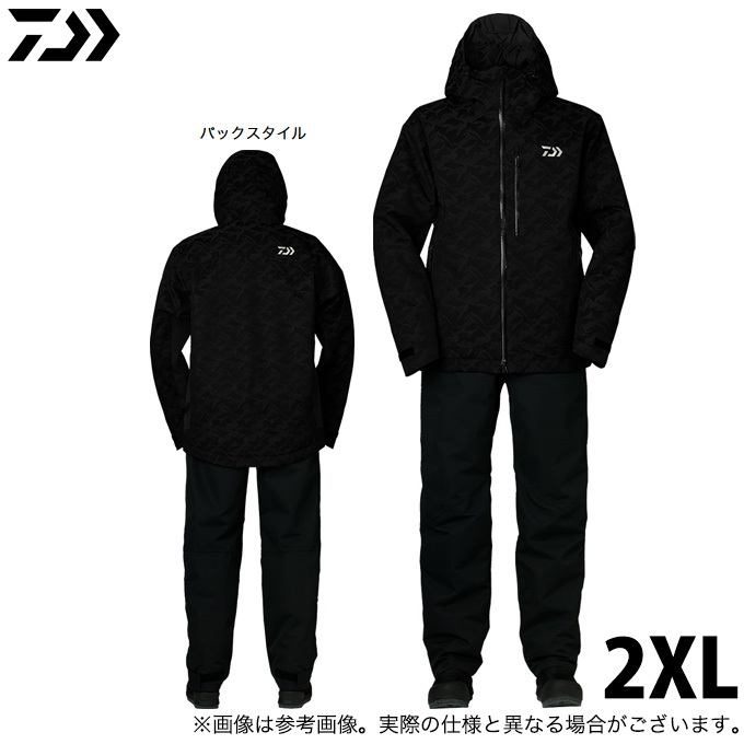 取り寄せ商品】 ダイワ DW-3222 (ブラックカモ／2XL) レインマックス(R