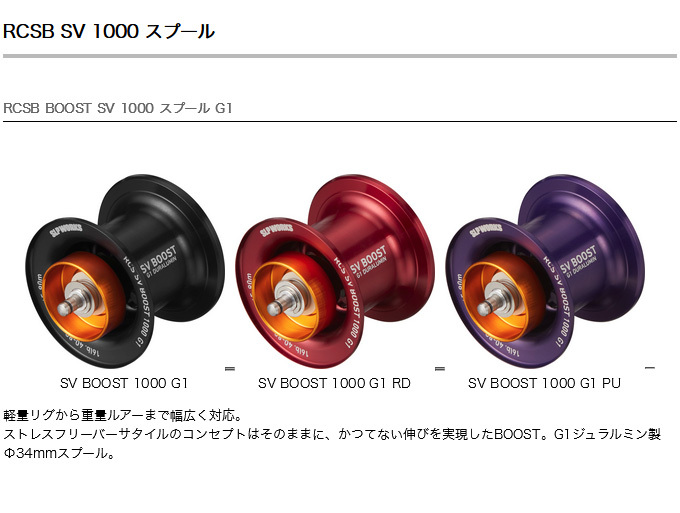 SV Boost 1000G1 Spool – The Hook Up Tackle