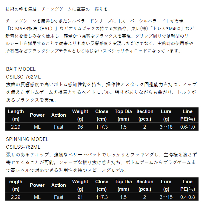 オリムピック（OLYMPIC） 25 スーパーシルベラード GSILSC-762ML