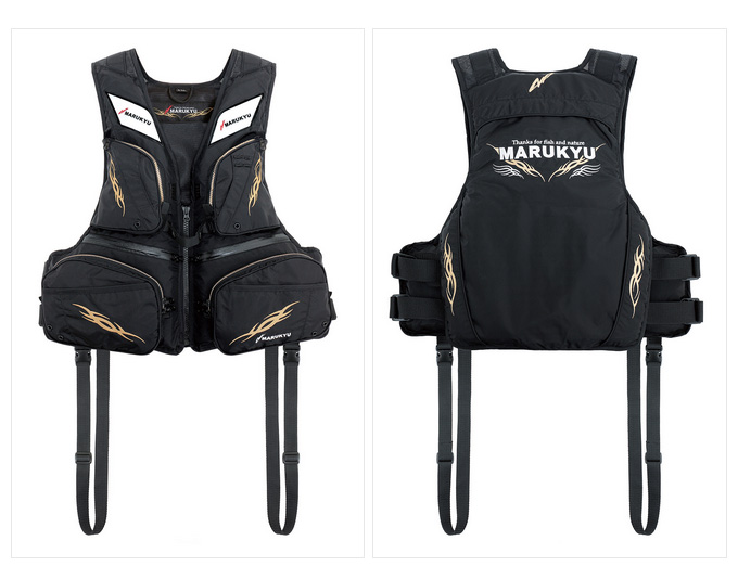 【極美品】マルキュー　PFD03L2　ライフジャケット　フィッシングベスト　黒 4905789181406_1.jpg