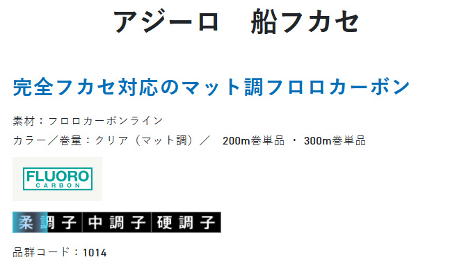 サンライン　アジロー　船フカセ　12号　300m アジーロ 船フカセ | サンライン