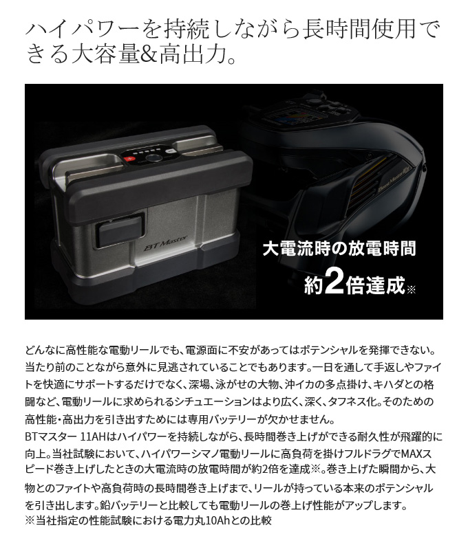 シマノ（SHIMANO） 【取り寄せ商品】シマノ 22 BT マスター 11AH (電動