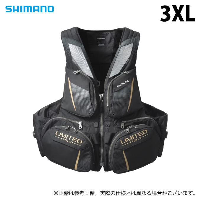 注目ショップ シマノ 【取り寄せ商品】 VF-110X (リミテッドブラック／3XL ライフジャケット