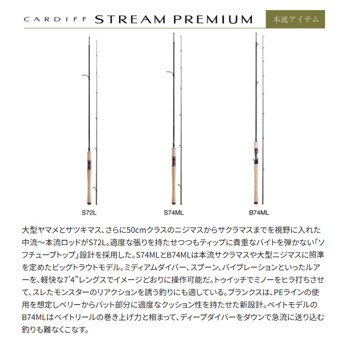 シマノ（SHIMANO） 24 カーディフ ストリームプレミアム B74ML ベイト