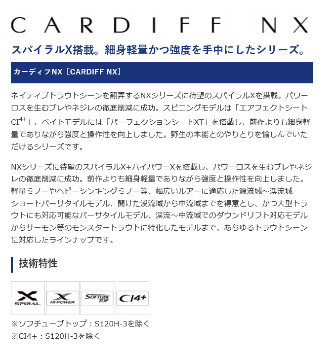 シマノ 21 カーディフ NX S48UL-4 (2021年モデル) スピニングモデル 