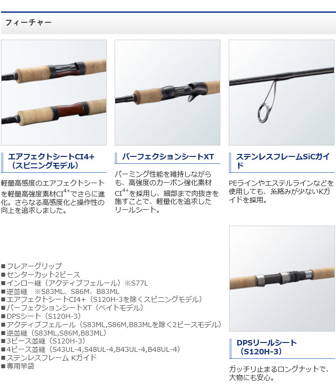 21CARDIFF NX S86M トラウトロッド カーディフ シマノ シマノ 21 カーディフNX S86M / トラウトロッド shimano