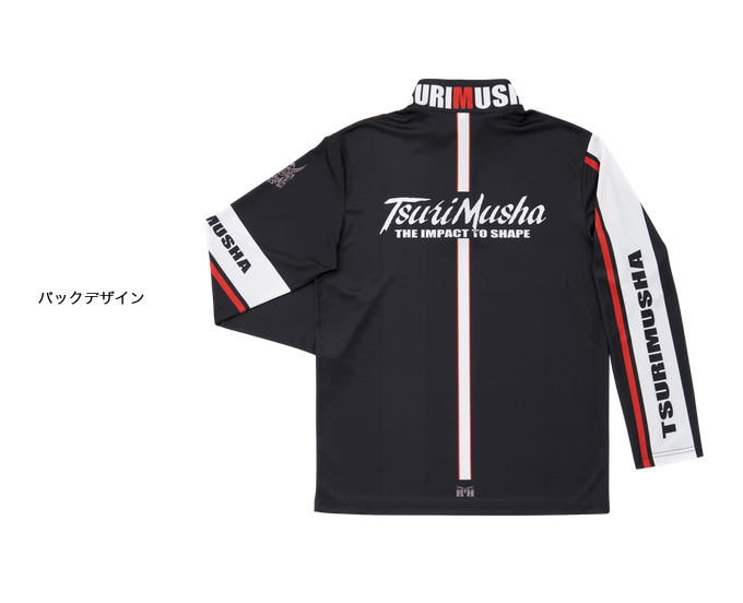 釣武者 Musha ラインジップシャツ (Lサイズ) (フィッシングウェア