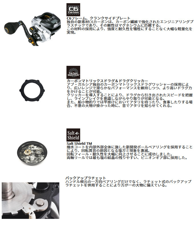 アブガルシア マックス ディーエルシー MHP-L 左ハンドル アブガルシア マックス ディーエルシー MHP-L 左ハンドル