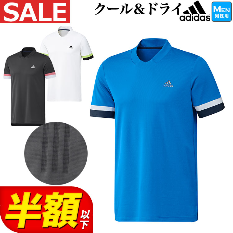 【新品L】 アディダスゴルフ　半袖シャツ＆スカート　セット adidas（アディダス） ゴルフウェア TX466 HEAT .RDY カラーブロック