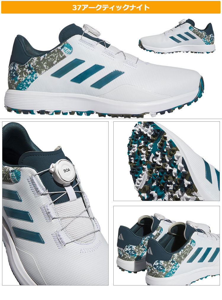 adidas アディダス ゴルフシューズ S2G SL ボア 23 lij44 (EEE