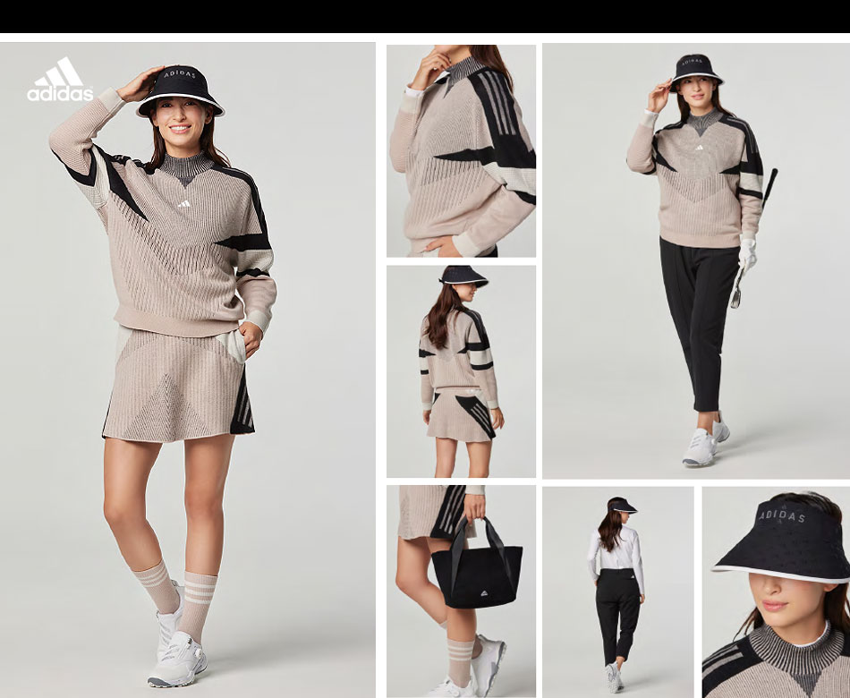 adidasゴルフ　レディースセットアップ　Sサイズ新品タグ付き f-netgolf_ad-23fw-wr-mks69