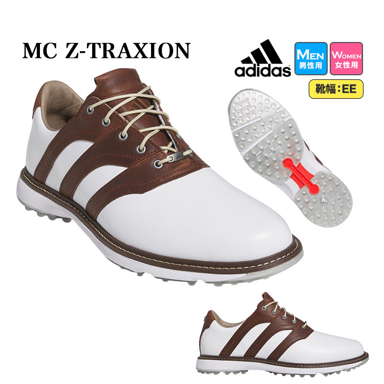 アディダス ゴルフシューズ MDS05 MC Z-TRAXION 靴ひも式 スパイクレス EE相当  （メンズ/レディース）｜f-netgolf