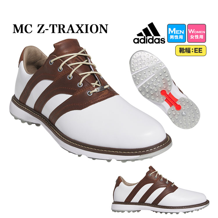 アディダス ゴルフシューズ MDS05 MC Z-TRAXION 靴ひも式 スパイクレス EE相当  （メンズ/レディース）｜F-NET GOLF Yahoo!店