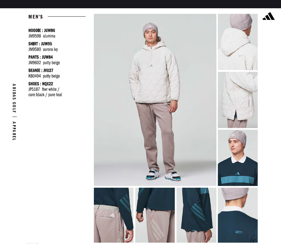 adidas（アディダス） ゴルフウェア JUW95 ビヨンド ザ コース カラー