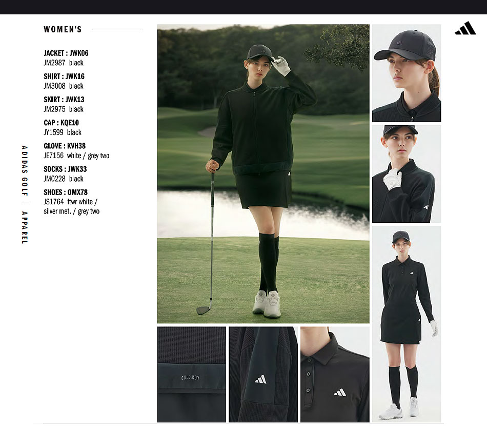 adidas（アディダス） ゴルフウェア JWK06 COLD .RDY ファブリック