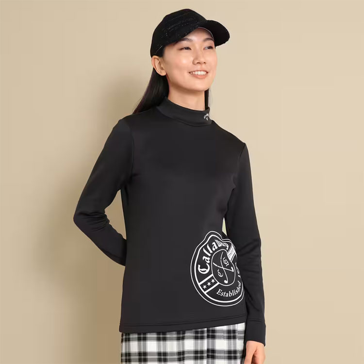 Callaway（キャロウェイ） ゴルフウェア C23233206 裏起毛 長袖 モック