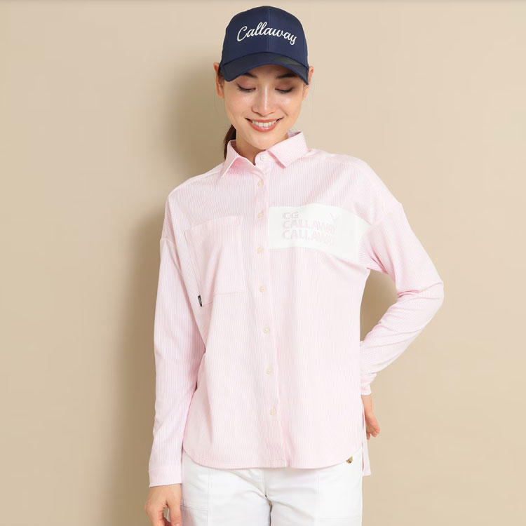 Callaway キャロウェイ ゴルフウェア C24133202 ストライプジャカード