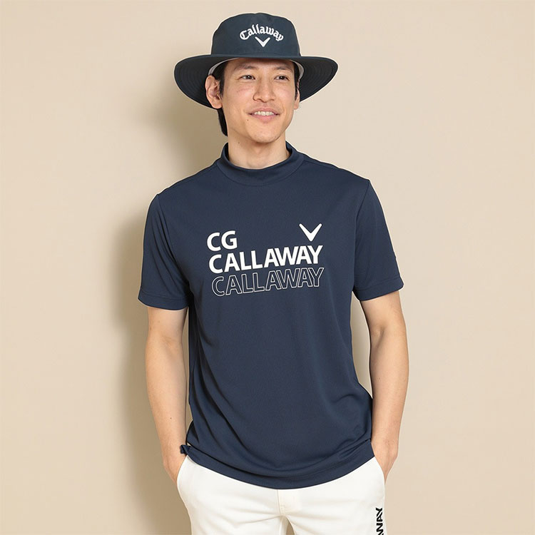キャロウェイ ゴルフウェア C24134105 クローズドメッシュ 半袖 モックネック シャツ  (メンズ) | Callaway | 05